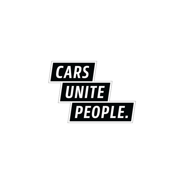 Cars Unite People - Black (Lapel Pin)