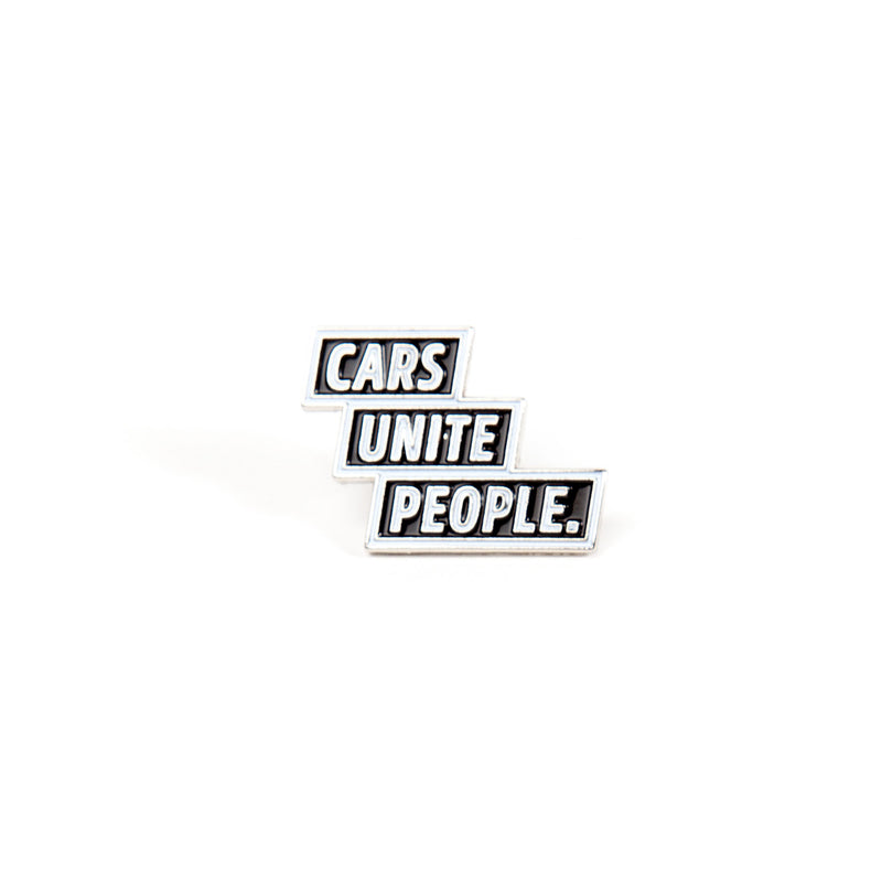 Cars Unite People - Black (Lapel Pin)